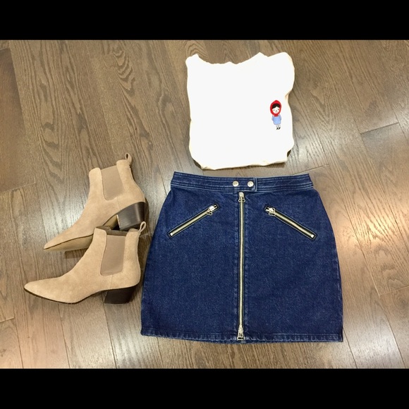 rag & bone jean skirt - Picture 2 of 8
